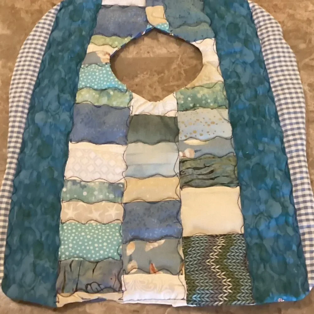 Hand Crafted Reversible Baby Bib $12 ea or 3/$25